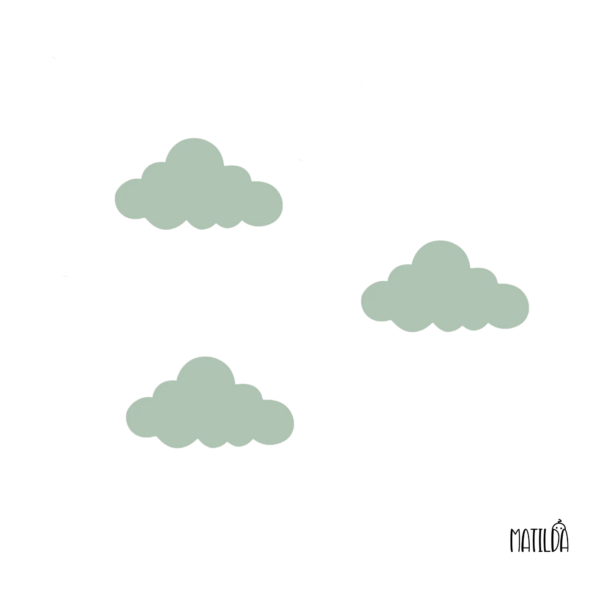 3 nubes adhesiva madera - Imagen 3