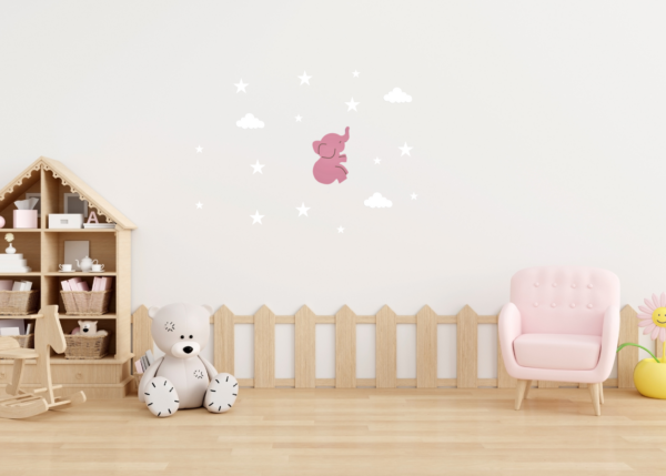 Conjunto "Elefante rosa"